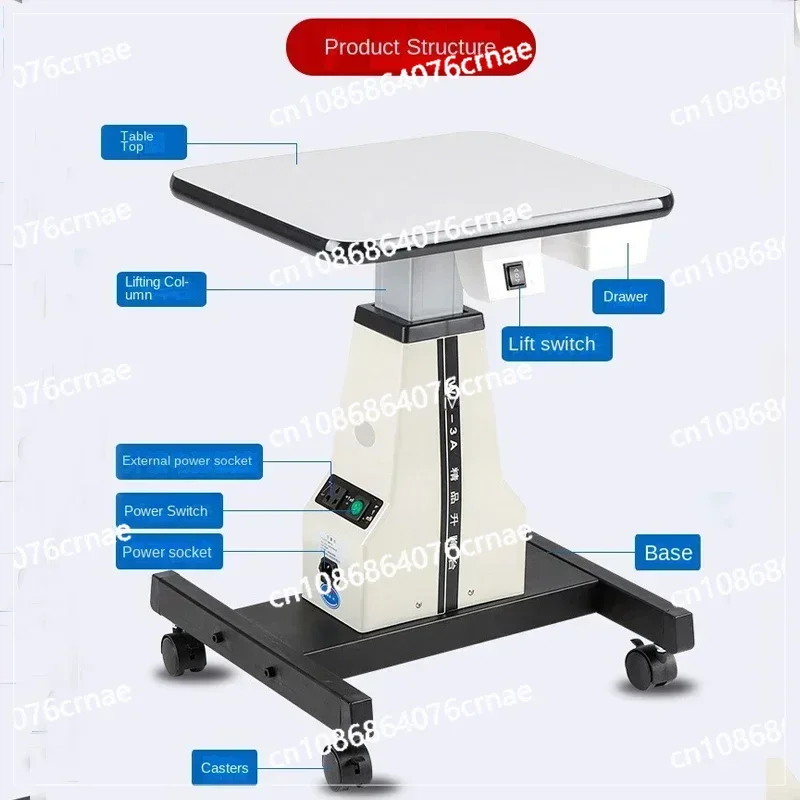 3A Electric Lifting Table Optometer Curvature Meter Slit Lamp Electric Table Automatic Lifting Table