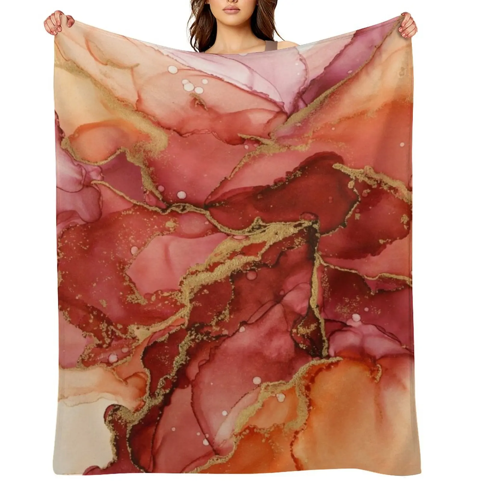 

Abstract Autumn Flower Throw Blanket Sofas Bed covers Blankets Sofas Of Decoration blankets and throws Blankets