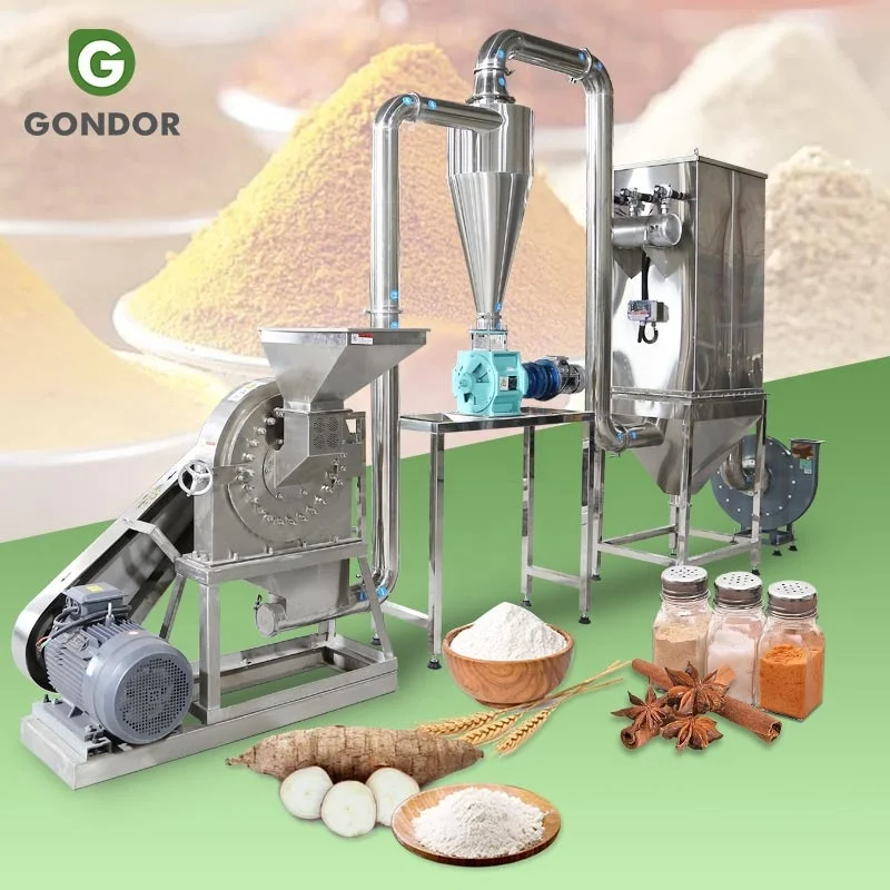 Cassava Starch Process Commercial Spice Grinder Grind Flour Grain Mill Pulverizer Powder Make Machine