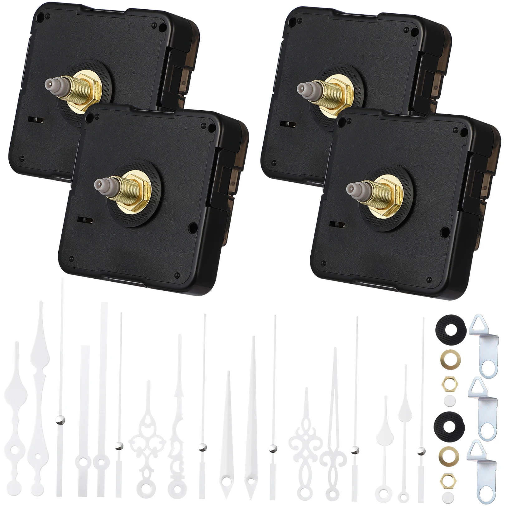 

4 Sets Clock Movement Digital Wall Clocks Plastic Pendulum DIY Repair Parts for