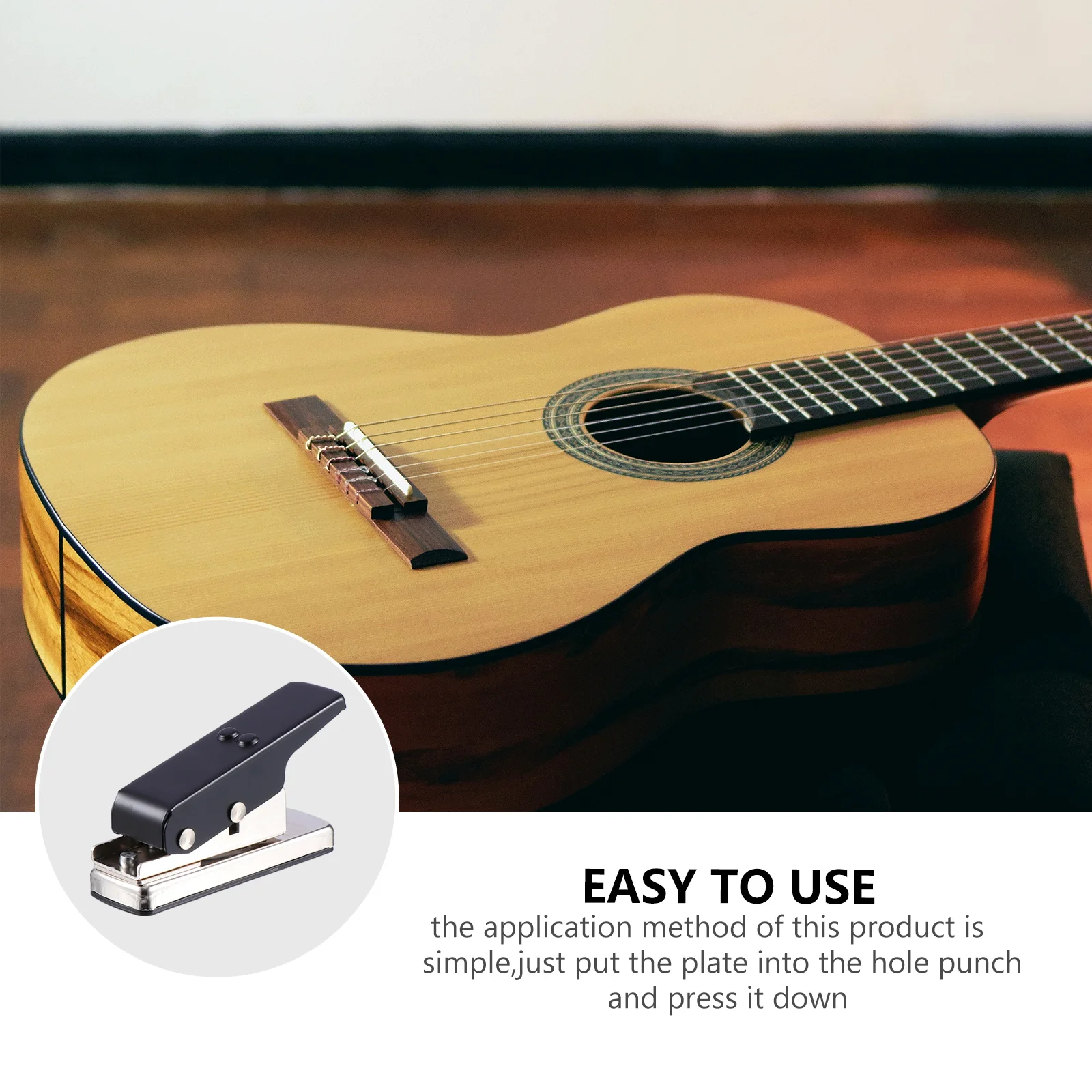 

Guitar Pick Punch Make Your Own Maker of Hole Press Iron Simple Picks Ouncher