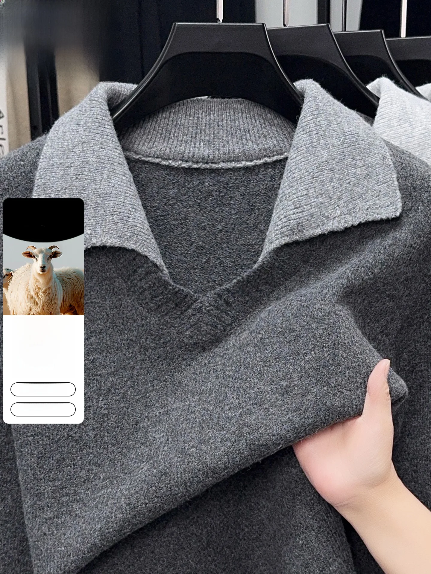 

Мужской зимний вязаный свитер Thiened V-Ne, модный, в стиле Woodpeer, американский ретро, имитация двухслойного шерстяного свитера