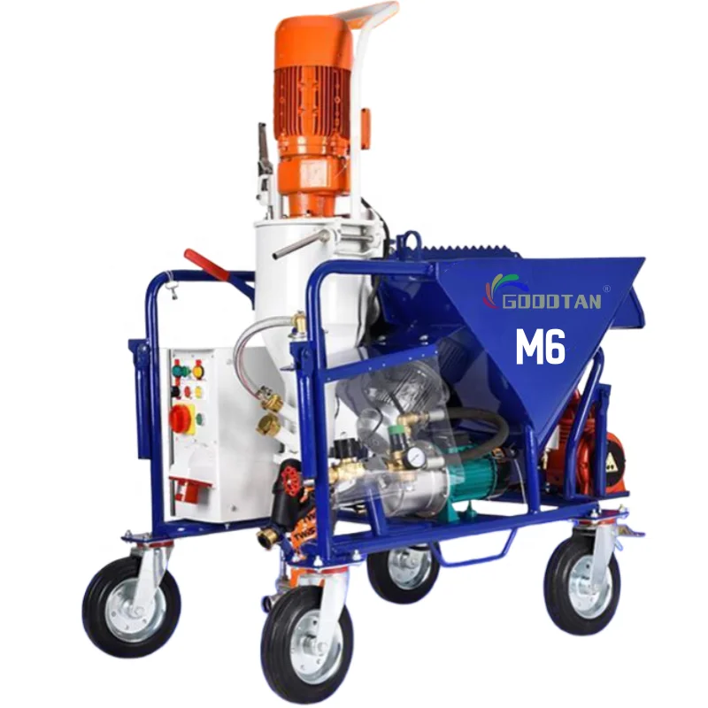 GTM6 380V 3Phase Automatic Cement Mixer Gypsum Wall Plastering Machine Construction Machine