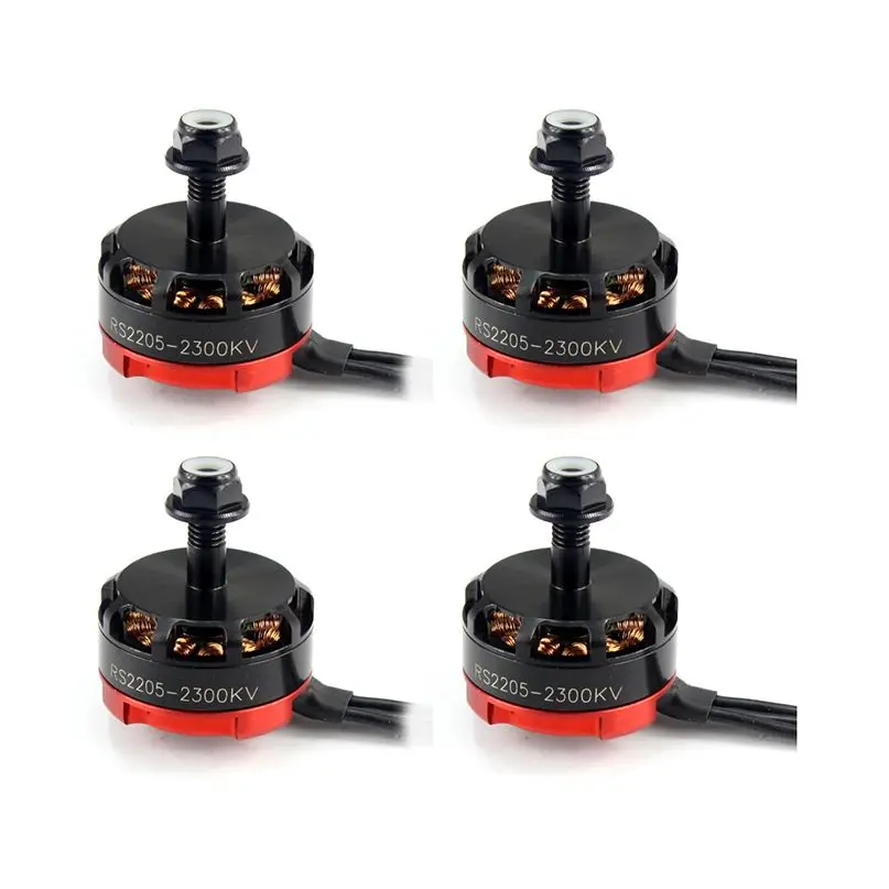 4PCS/lot RS2205 2205 2300KV CW CCW Brushless Motor 3-4S for FPV RC QAV250 X210 Racing Drone Multicopter Quadcopter