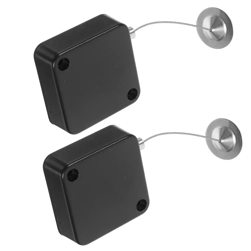 

2Pcs Retractable Security Cable Tether Lock Adjustable Locking Leash Clasp Anti Theft Remote Control Tablet Controller Showroom