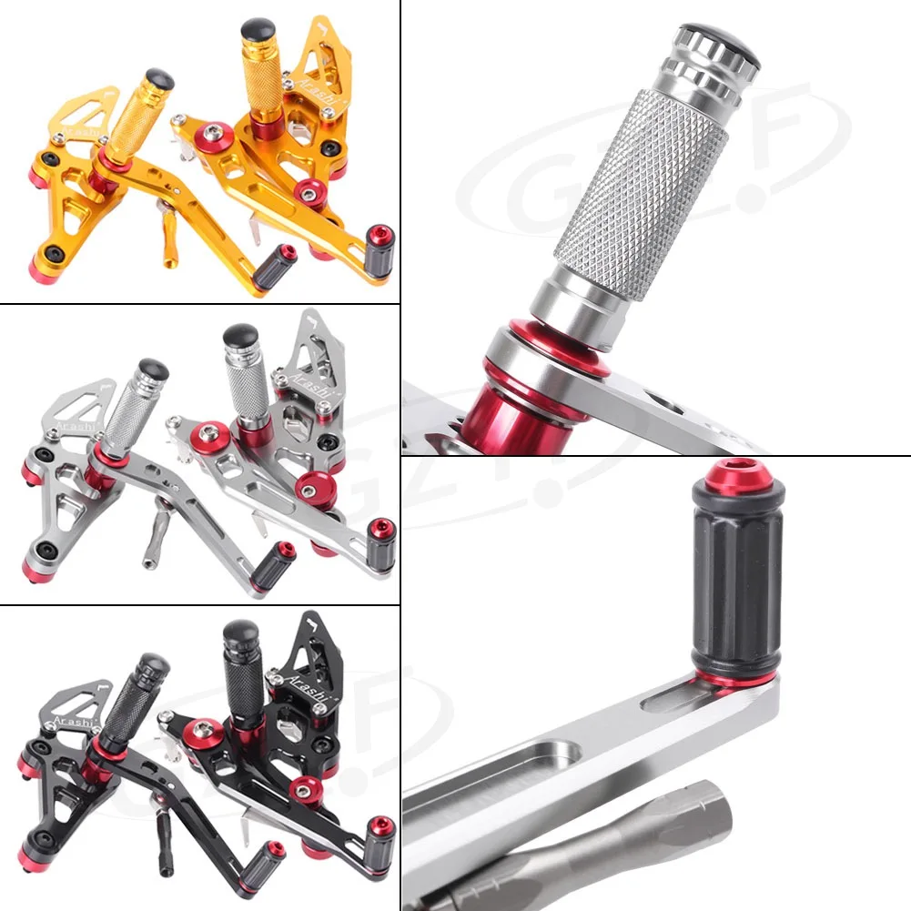 Motorbike Adjustable Rear Set Foot Pegs Footrests Assembly For Yamaha MT-07 2014-2017 Spare Parts