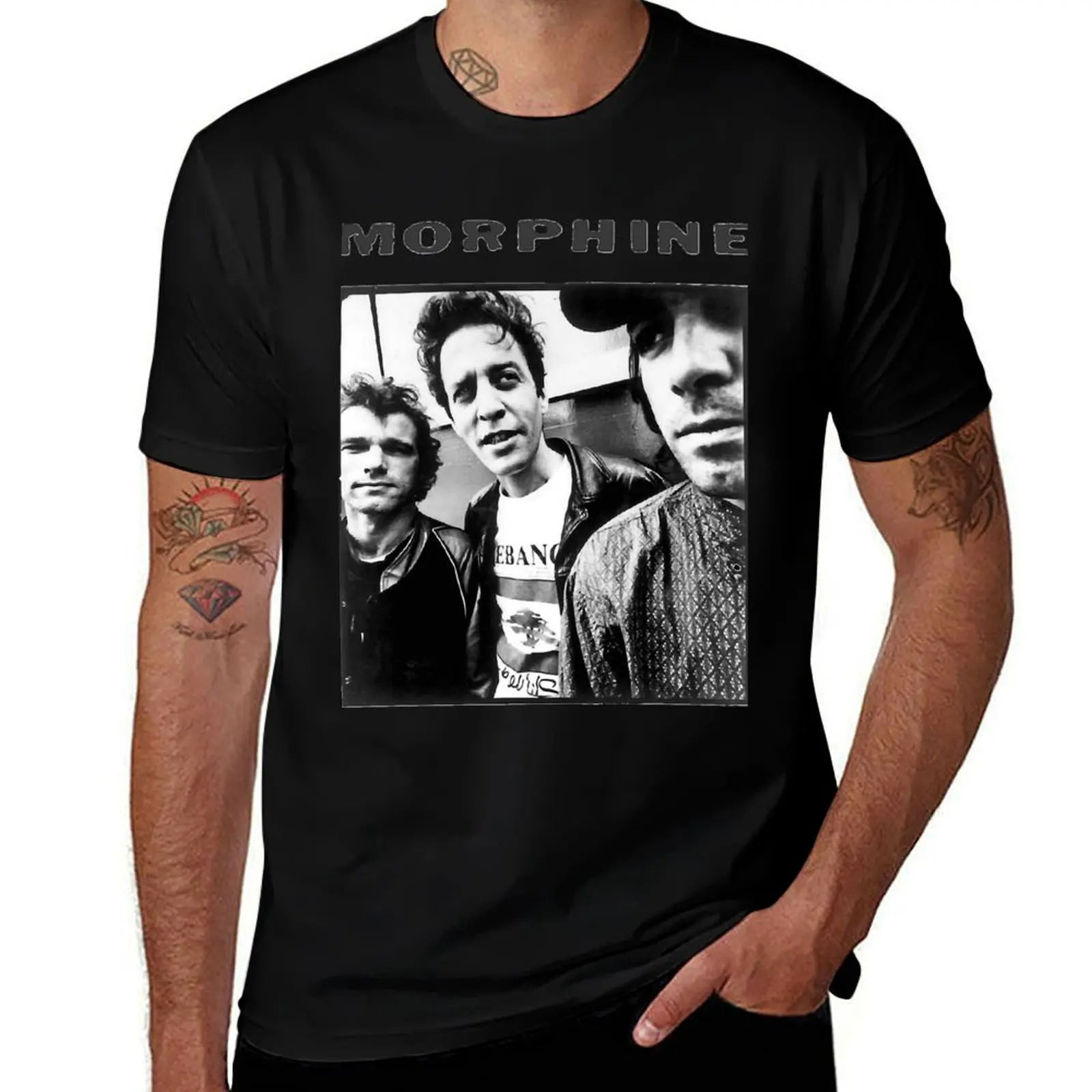 

Morphine rock band T-Shirt Funny t-shirt T-shirts man heavyweights shirts men graphic