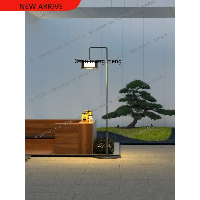 Modern Solar Outdoor Garden Light Community Villa Garden Leisure Area High Pole Floor Garden Landscape Light