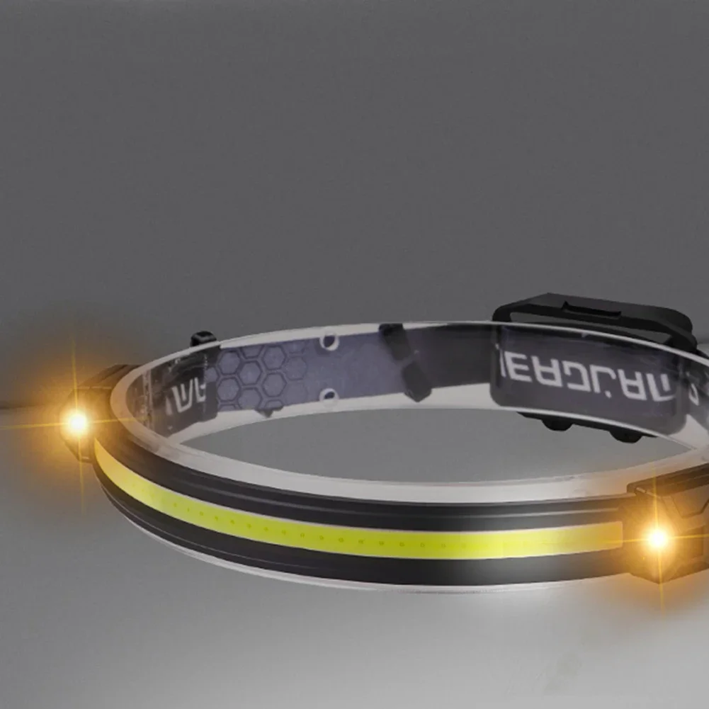 Super Bright COB LED Headlamp Type-C USB Fast Charging Headlight Outdoor Waterproof Head Lamp 7 Lighting Modes
