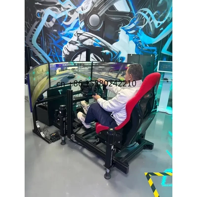 4 DOF Car Racing Driving Training Simulator Platform Game Machine with Servo Motor Actuators Metal Motion Controller