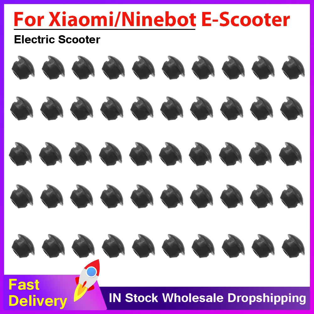 

50/100 шт. силиконовые пылезащитные заглушки для Xiaomi M365 Pro 1S Mi3 для Ninebot Max G30 G30D G30LP, крышка ступицы колеса для электронного скутера