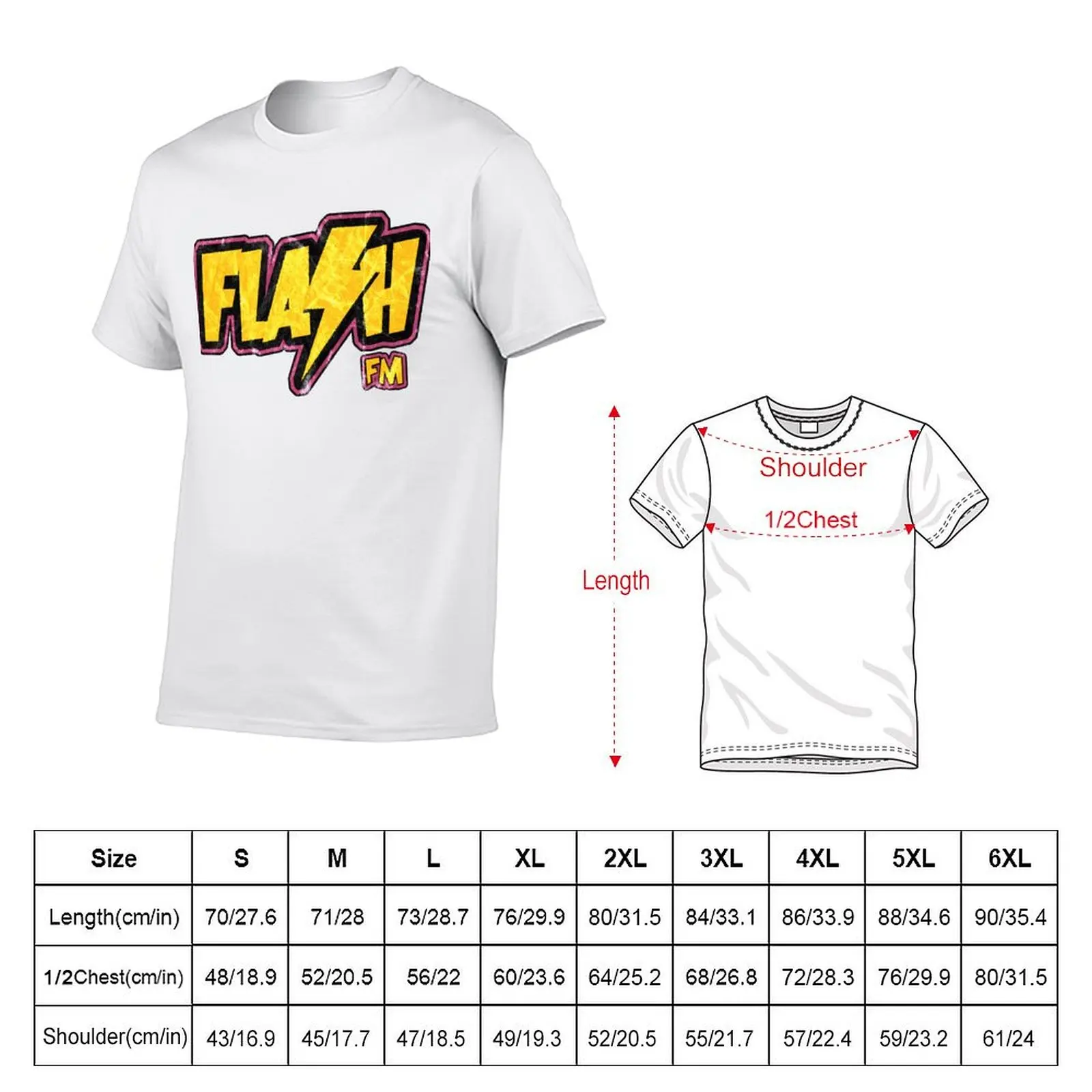 Flash FM T-Shirt black cotton t-shirt plain for man package funny t shirts man T-Shirt