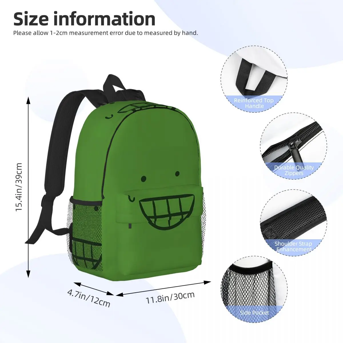 Liam Plecak From HFJone (WEIRD SMILE) Backpack Student BookBag Children School Bag Computer Shoulder Bags for Boys Girls