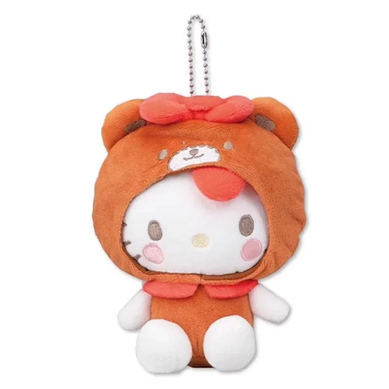 Sanrio Hello Kitty lindo 50 aniversario juguetes de peluche coloridos Kawaii Doll llavero mochila colgante decoración regalo de cumpleaños para niña