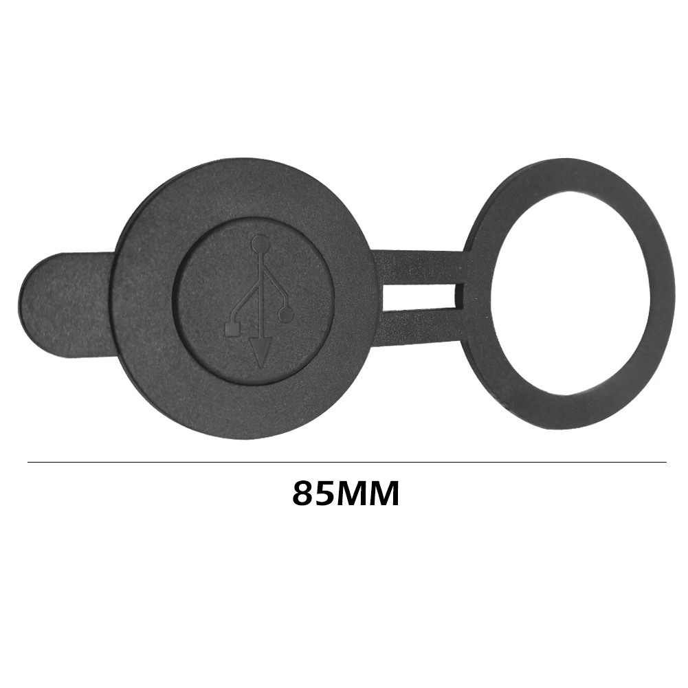 Okrągła osłona przeciwpyłowa o średnicy 30 mm do podwójnego adaptera ładowarki samochodowej/motocyklowej USB