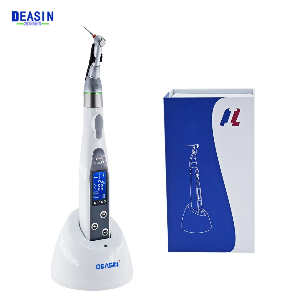 Dental Wireless Endo Motor Smart 9 Programs with LED Lamp 16:1 Reduction Contra Angle Dentistry Endodontic Instrument