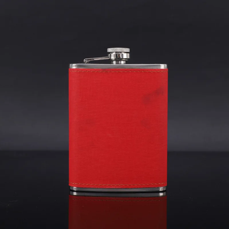 301-400ml 2 flasks Portable Flagon Hip Flask set with cups for Whiskey Vodka Wine Pot Alcohol gift package Drinking Bottle man