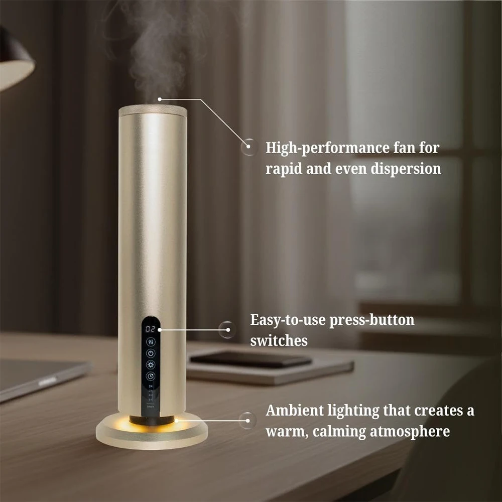 New Hotel Diffusers Home Waterless Diffuser Big Coverage Aromatherapy Diffuser with Timer Bluetooth App Control Scent hine