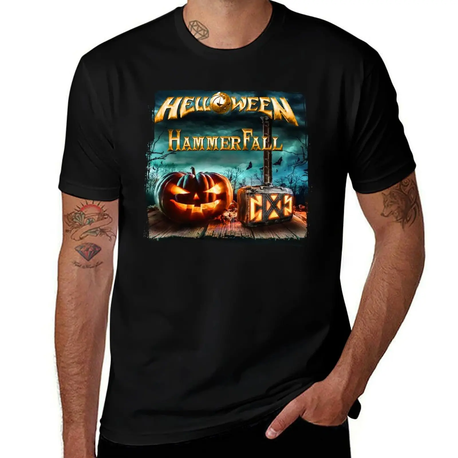 

Helloween Hammerfall Live United Forces Tour 2022 United Forces T-Shirt essential t shirt T-Shirt