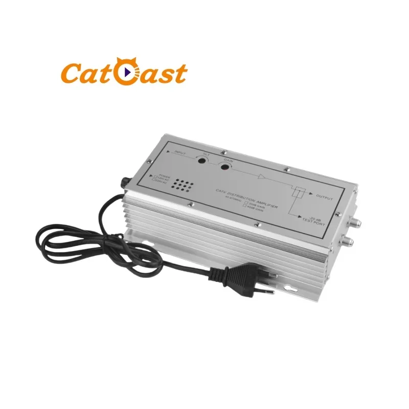 Easy Installment 40-860MHz Cable Distribution Network CATV RF Amplifier with 30/40dB Gain
