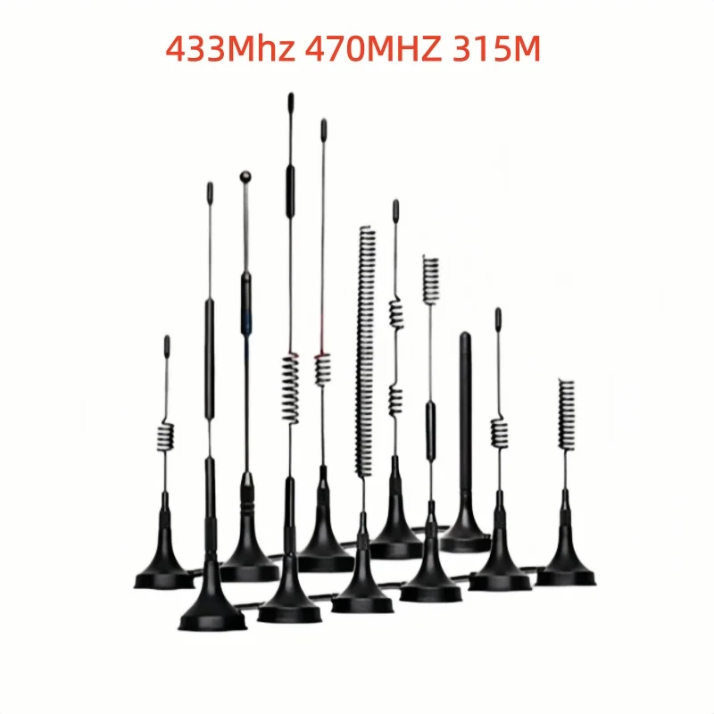 433Mhz 470MHZ 315M SMA Male Wireless Module Omnidirectional LORA Antenna RG174 High Gain 12DB for Smart Meter Reading System