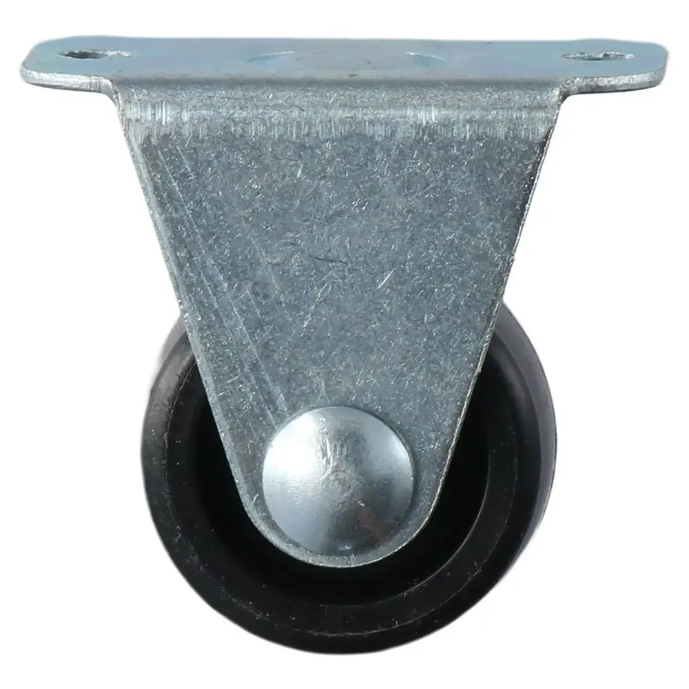 4 szt. Niskoprofilowe czarne gumowe kółka obrotowe Małe kółka do wózków 1'' Kółka stałe do stołu warsztatowego