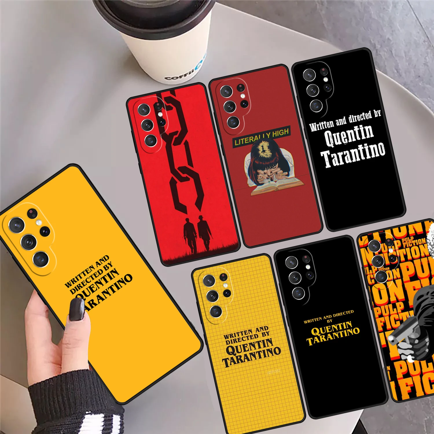 Written Directed Quentin Tarantino Phone Case Cover For Samsung S24 Ultra 23 S22 Plus S21fe Lite S20 S9 S10 Note 10 Pro 20