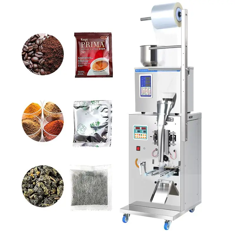 

Automatic coffee powder small sachet multifunction packing seed sugar spice nuts cereal pepper tea bag packaging machine