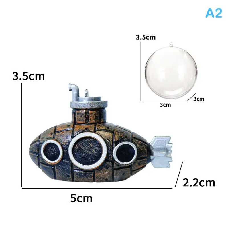 Floating Shark Aquarium Decorations Adjustable Underwater Landscape Tank Ornaments Submarine Figurines Fish Tanks Decoration