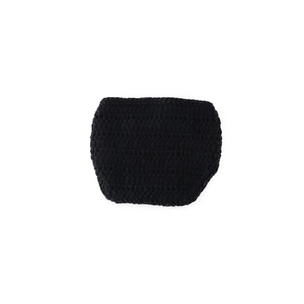 

Baby Gentleman Outfit Knit Hat Pants Set For Newborn Photography Props Photo Shoot Costume Baby Boy Outfits Black