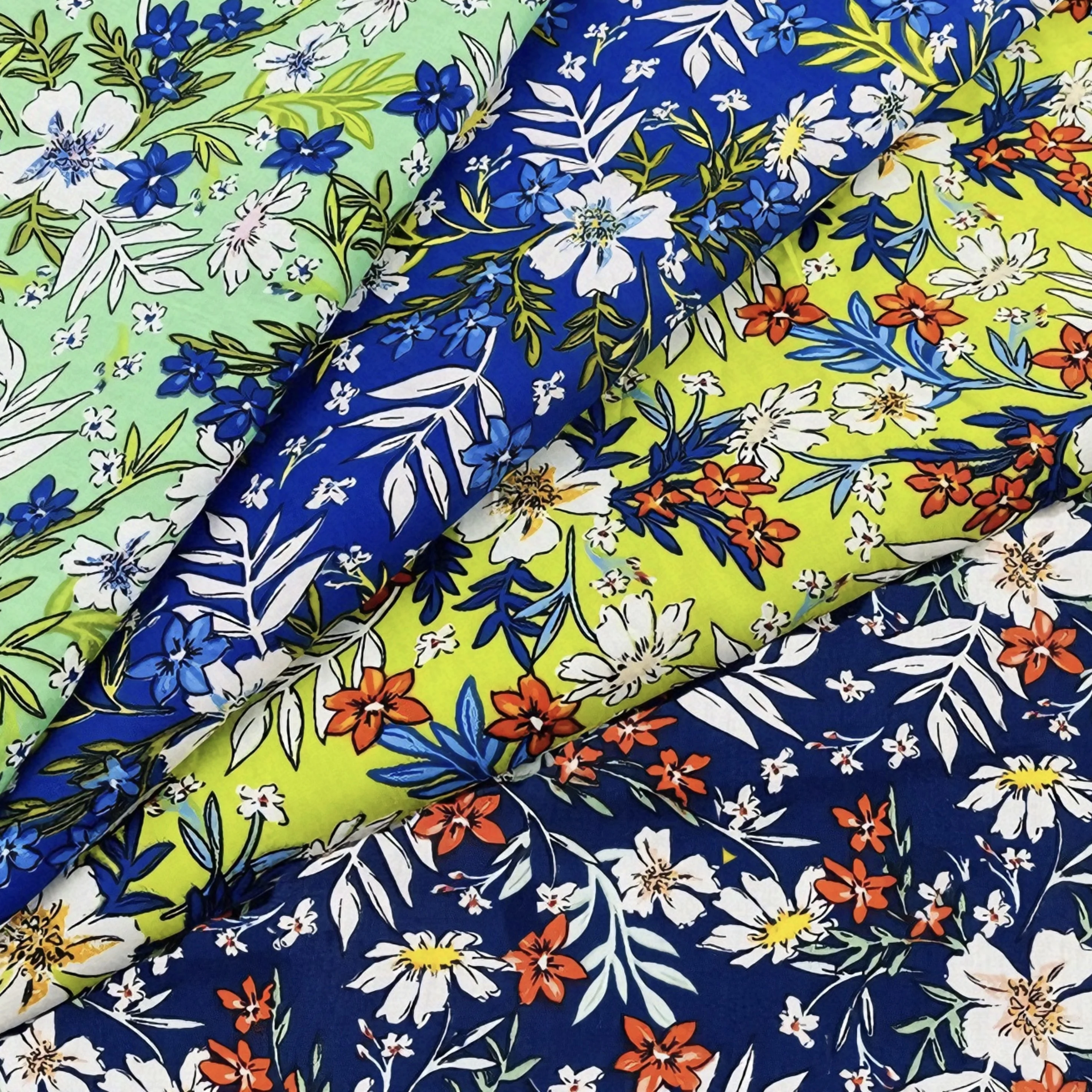 

Tropical Floral Printed Fabric 100% Cotton Poplin by Meter Summer Dress Sewing Material Floral Patterns for Clothing DIY Crafts