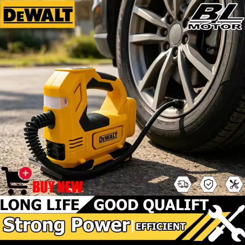 DEWALT Portable Tire Inflator Air Pump Rechargeable Digital Cordless Electric Car Tyre Compressor Tool for 18V Battery