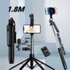 Monopod Remote Shutter With Fill Light for iPhone Samsung Xiaomi Phone Holder Mini Tripod Wireless Bluetooth Selfie Stick