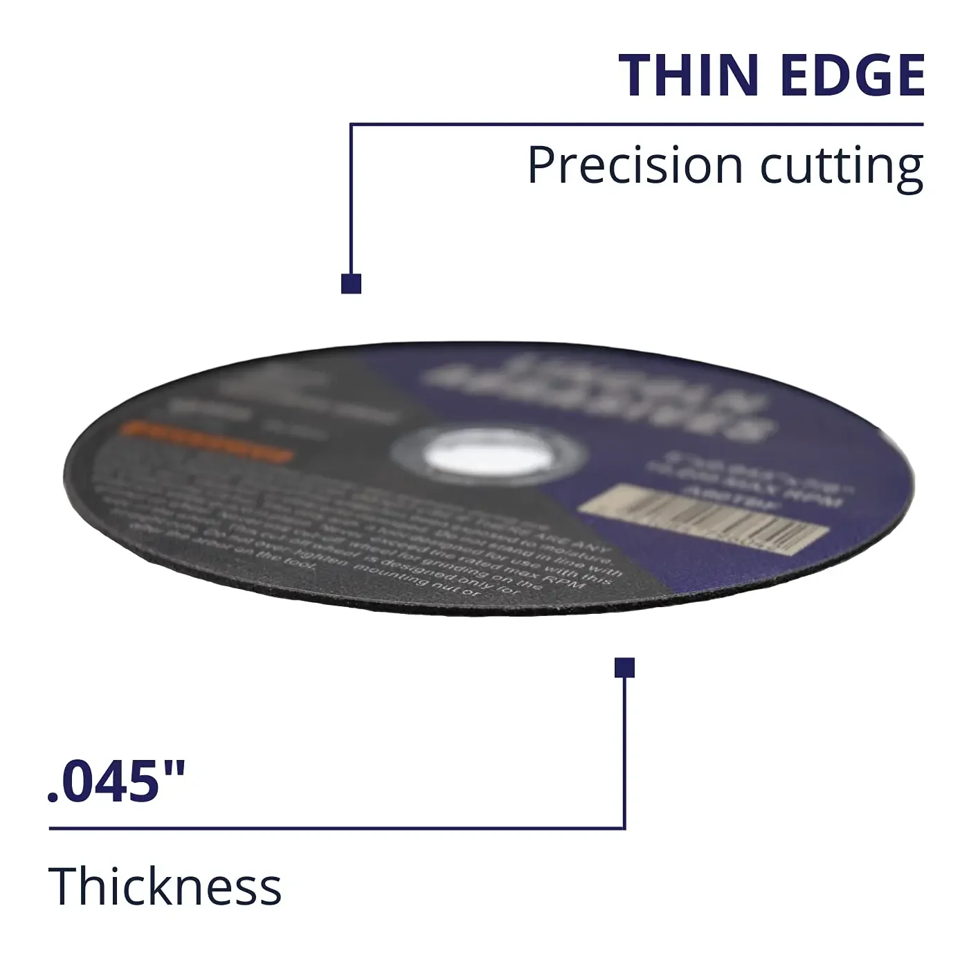 Ruote da taglio da 6" Lincoln Abrasives.045" Metallo e acciaio inossidabile