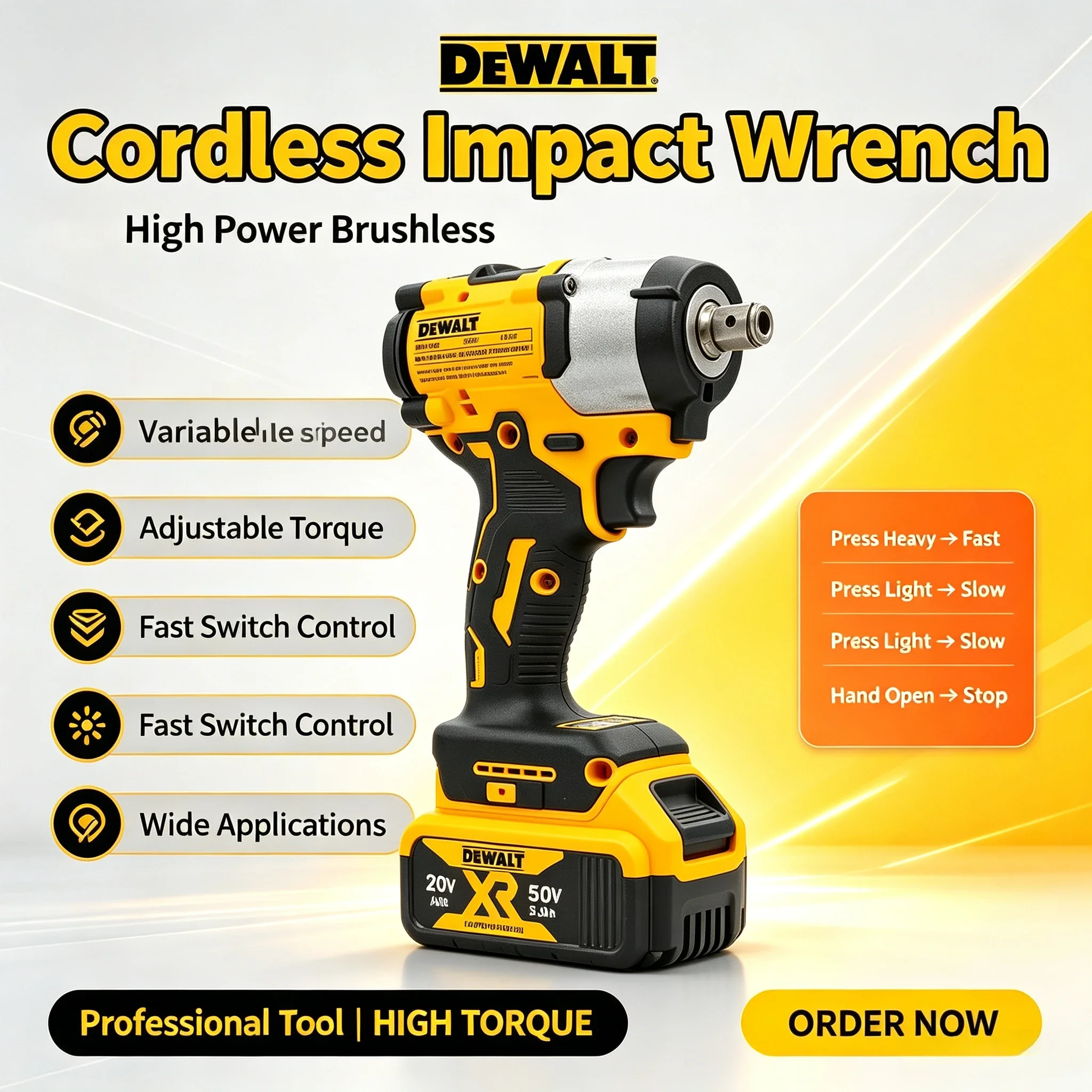 cle-a-chocs-sans-fil-dewalt-dcf922-visseuse-sans-balais-couple-eleve-vitesse-variable-cle-electrique-20v-outils-rechargeables
