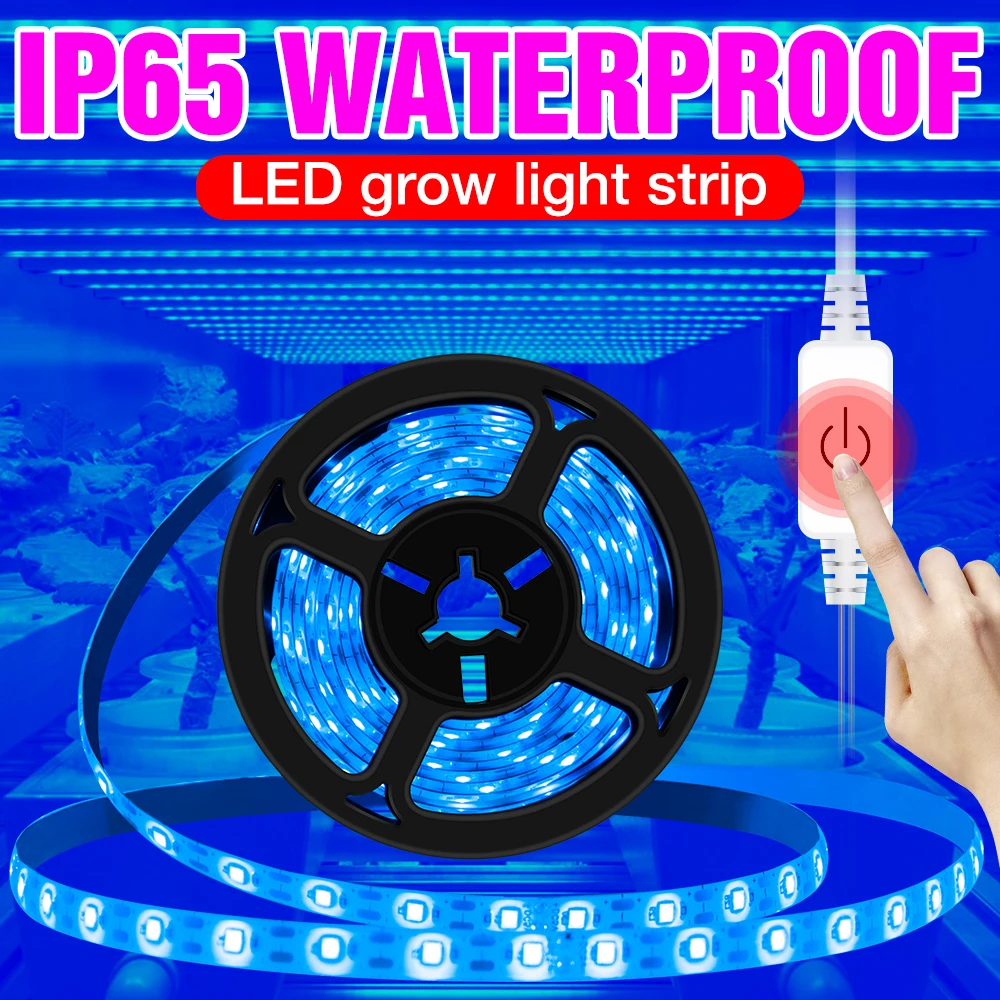 

LED Full Spectrum Phyto Lamp USB Hydroponics Plant Grow Light Strip 5V Lamp For Plants Dimming LED Tape Light 0.5M 1M 2M 3M Stri