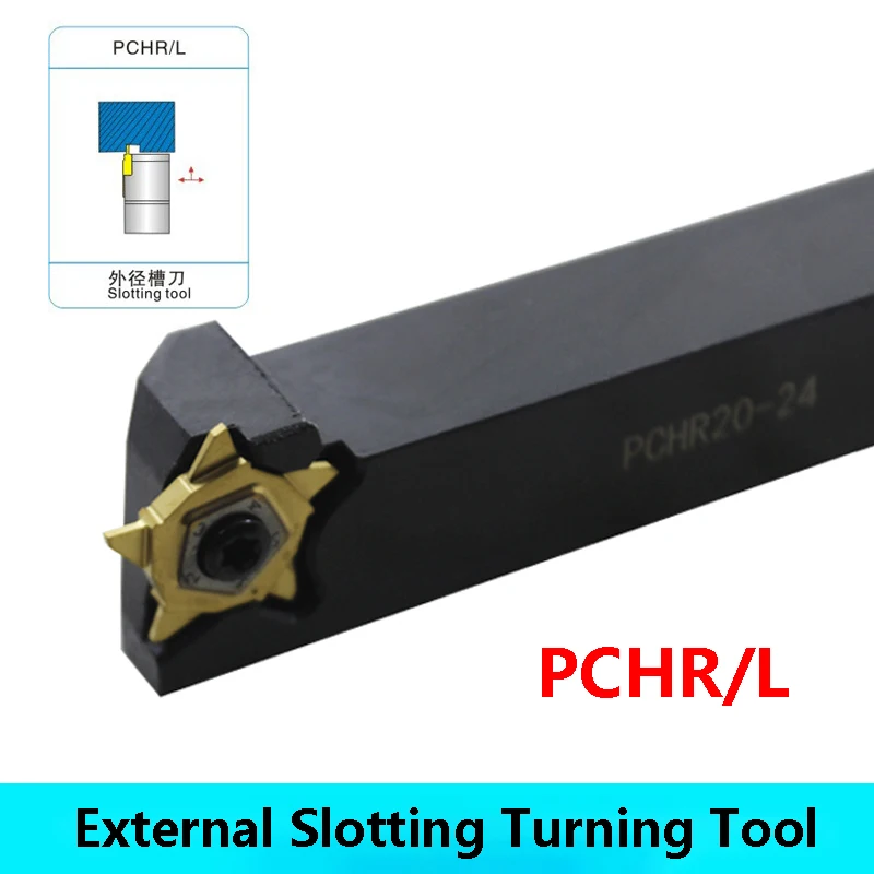 LIHAOPING External Slotting Turning Tool PCHR PCHR12-24 PCHR16-24 PCHR20-24 PCHR25-24 CNC Lathe Mechanical Cutter Grooving Bar