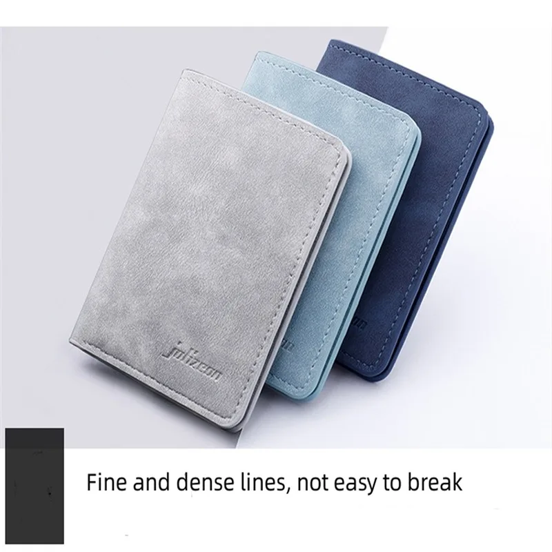 Minimalist Wallet Purse Ultra Thin Mini Money Case PU Leather Card Cover Pouch Business Bank Credit ID Card Holder for Men Women