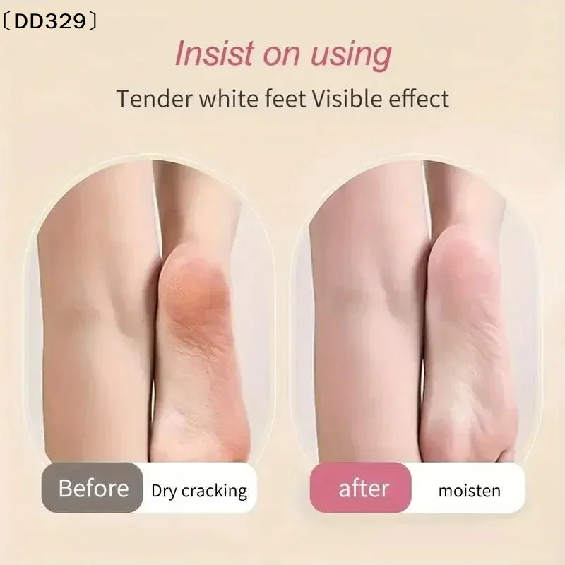 1Pair Silicone Long Moisturizing Socks Anti Cracking Foot Protection Socks Soft Foot Exfoliating Stockings  Foot Care〔DD329〕