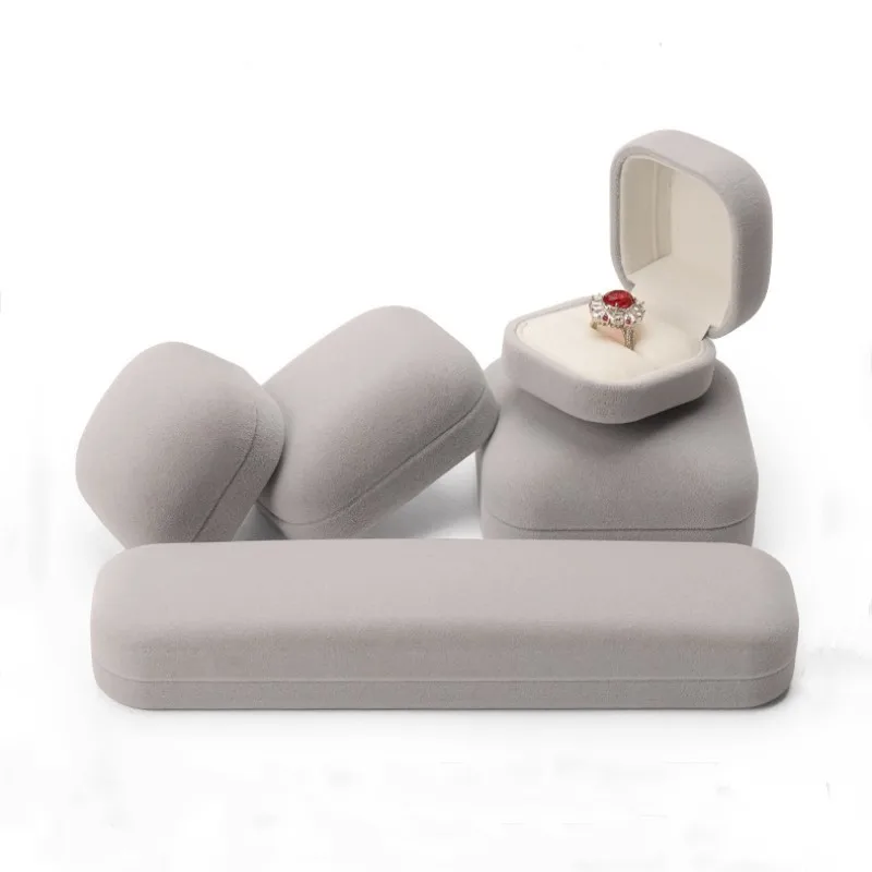 

Velvet Jewelry Box Pendant Ring Earring Bracelet Necklace Storage Display High-end Wedding Gift Box Jewelry Packaging Box Joyero