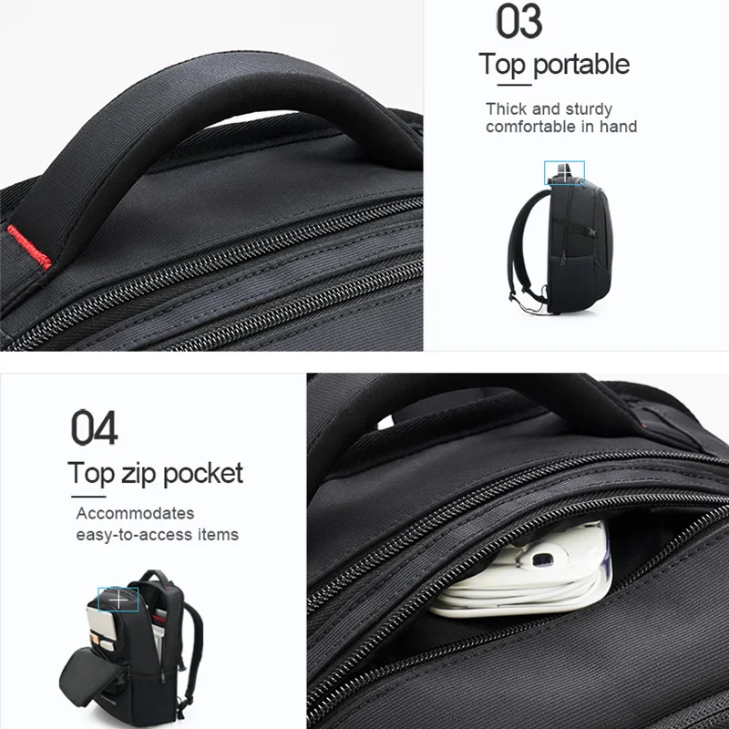 OIWAS Casual Business Laptop Backpack Men's Bagpack Multifunction Waterproof Large Capacity Portable Bag For Traveling Outdoor