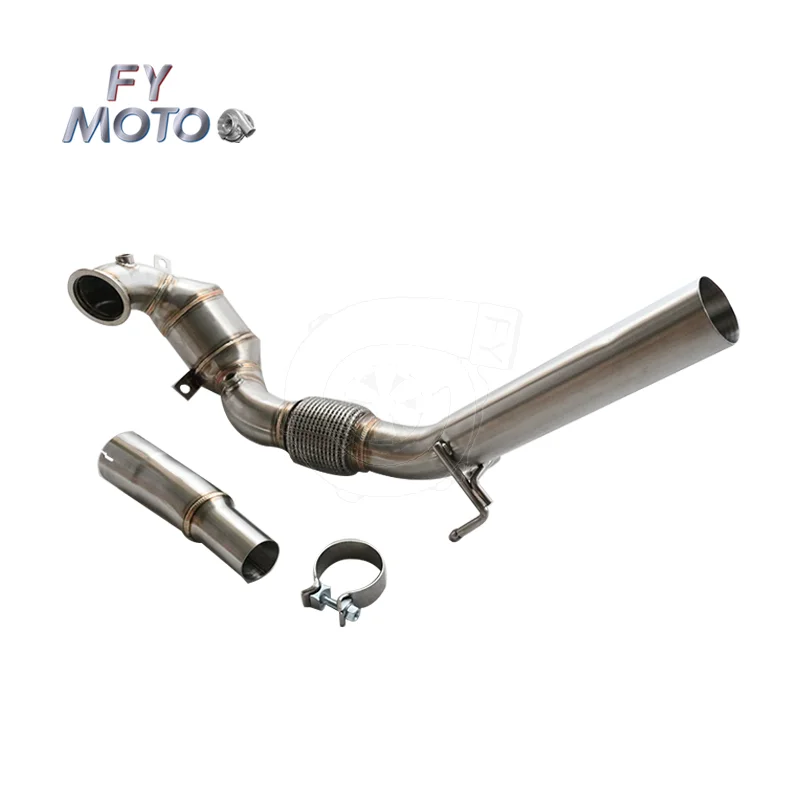 

For VW MK7 MQB Golf 1.4T downpipe 13+ LHD only fact cat