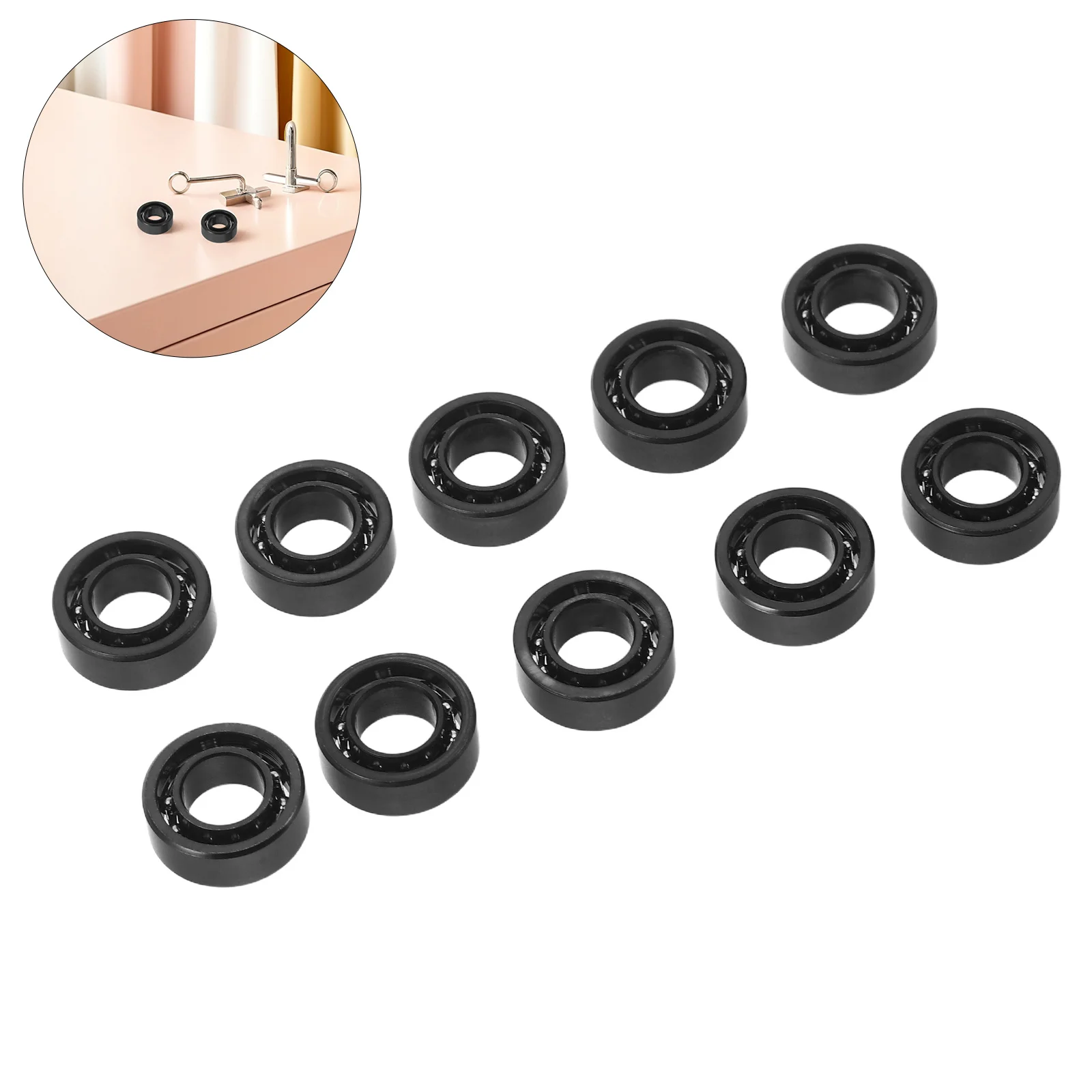 

10Pcs Yoyo Bearings High Speed Silent Small Metal Ball Bearing for Professional Performance Replacement Axle Parts Miniature