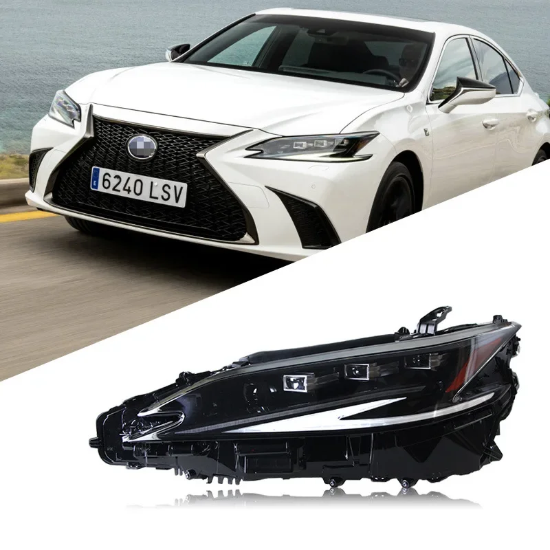 

Upgrade Lexus LED Headlight For ES 2018-2023 ES200 ES250 ES300h ES350 Old Modify To Triple Lens Style Laser Headlight