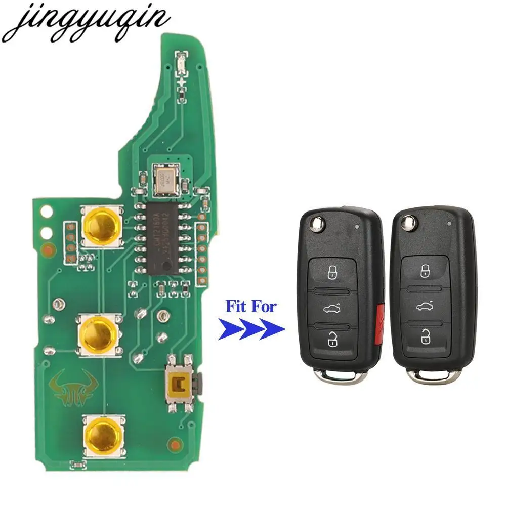 

Jingyuqin 20pcs 3/4Button Remote Key PCB 315MHZ ID48 Chip For VW Volkswagen Golf 4 5 6 Jetta Beetle Polo Tiguan Touran Passat CC