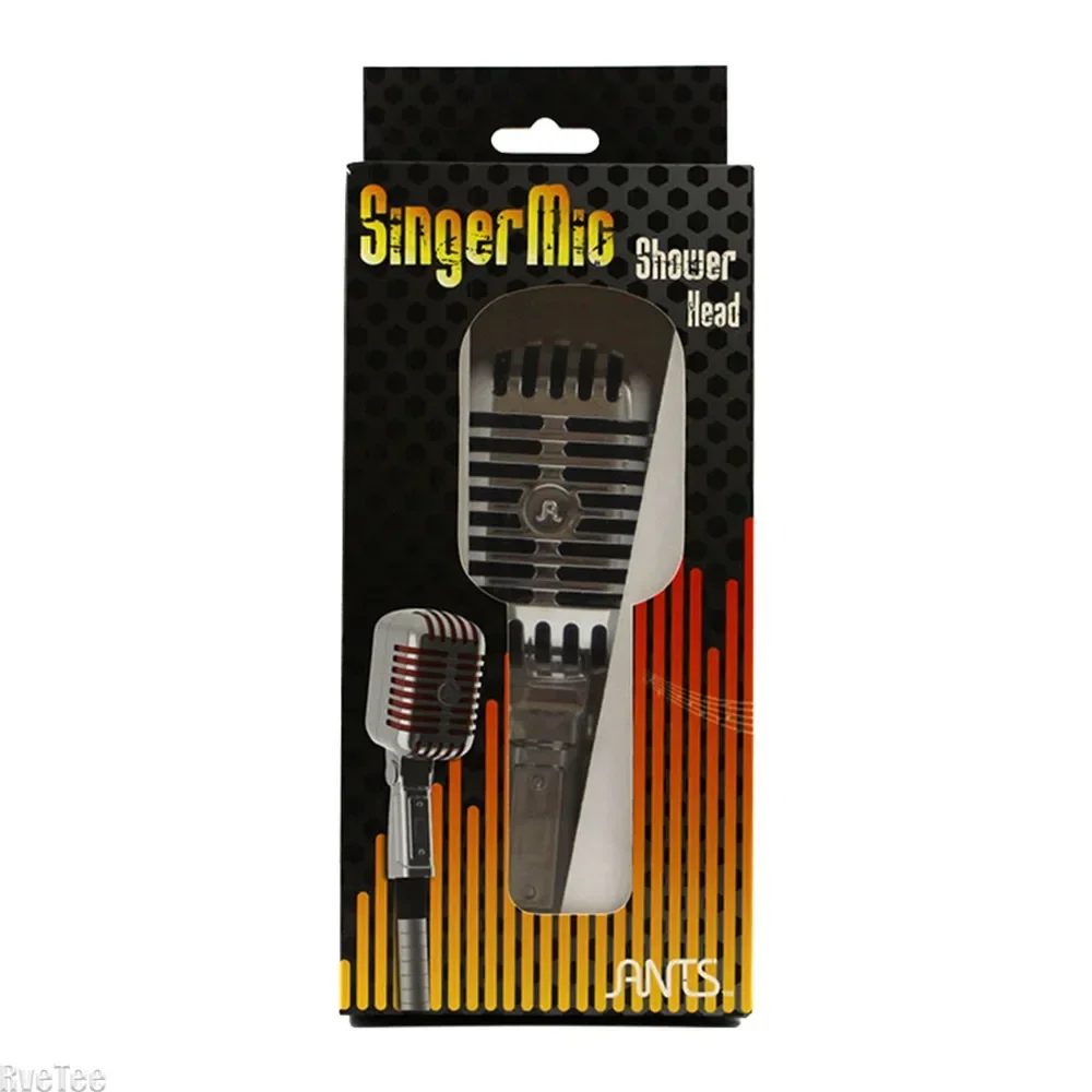 Microphone Shape Showerhead Showerhead Bathroom Accessories Bathroom Fun Convenient Replacement No Leakage