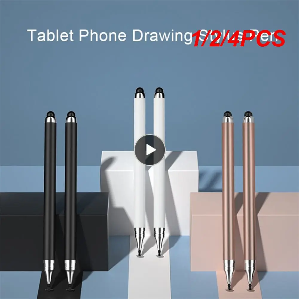 1/2/4PCS Universal 2 In 1 Stylus Pen For iOS Android Touch Pen Drawing Capacitive Pencil For iPad Tablet Smart