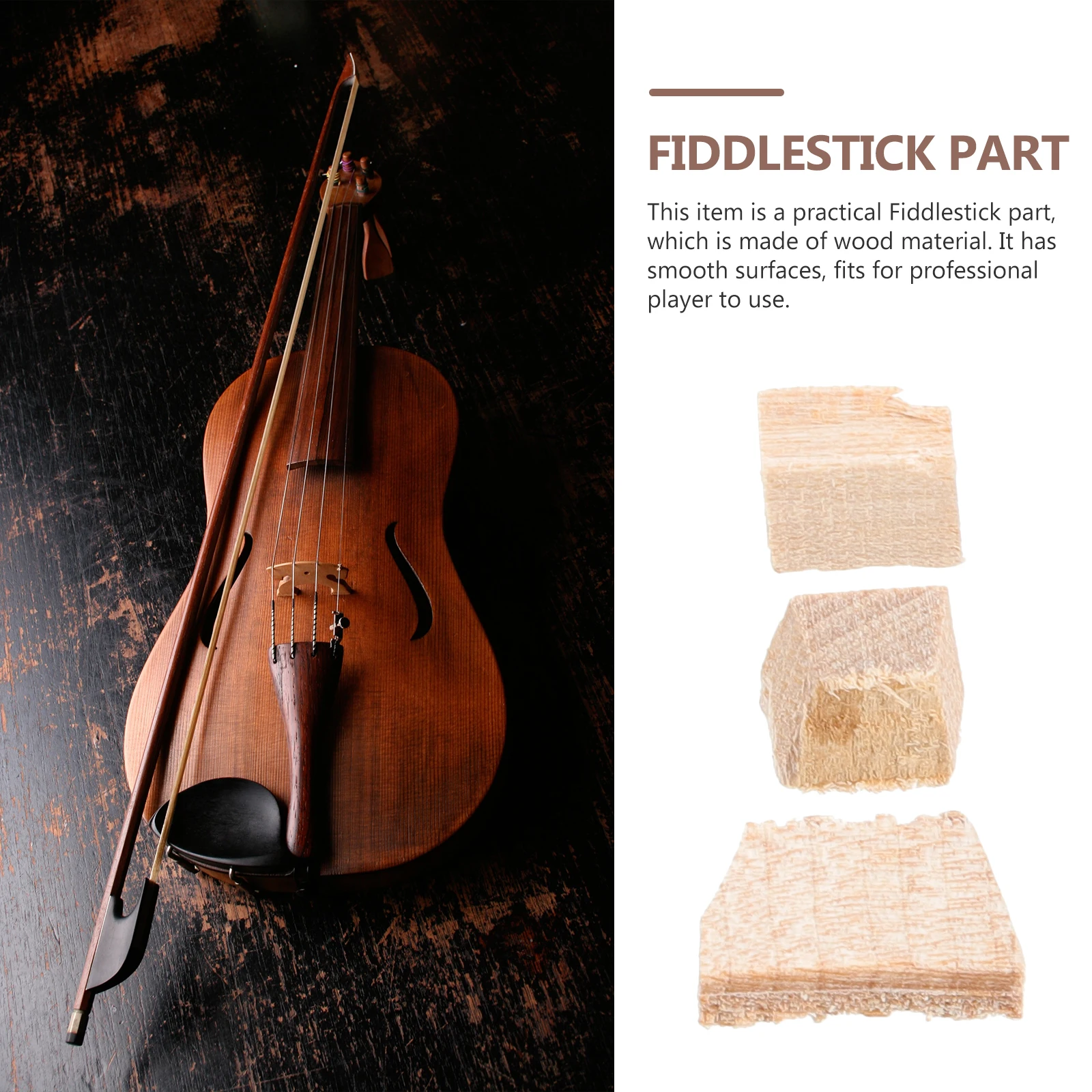 

2 Sets Violin Bow Accessories Wedges Fiddlestick Tools Instrument Accessory Replacement Parts Plugs Wooden Repair Kit