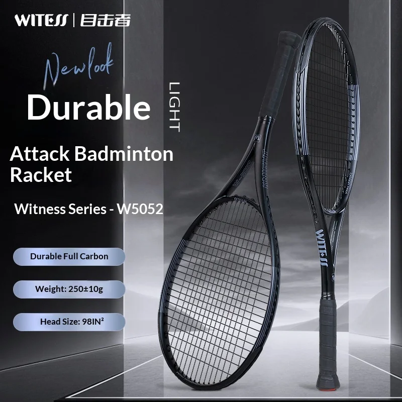 WITESS All-Carbon Tennis Racket for Single Player Beginner Lightweight Tennis Racket