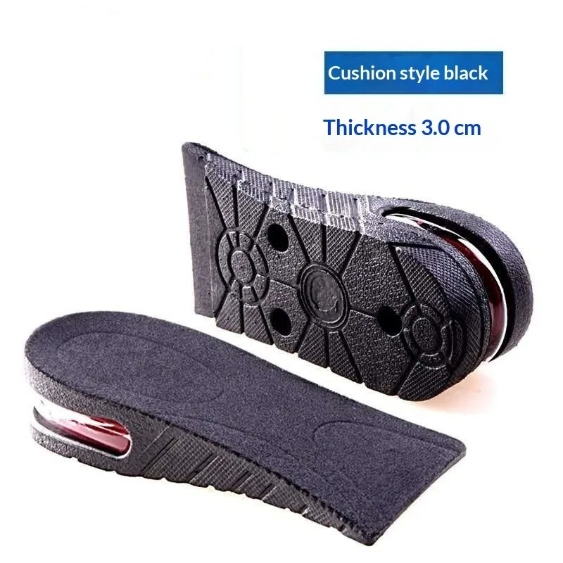 Height Increase Insole with Air Cushion Height Lift Taller Support Absorbant Foot Pad Adjustable Cut Shoe Heel Insert